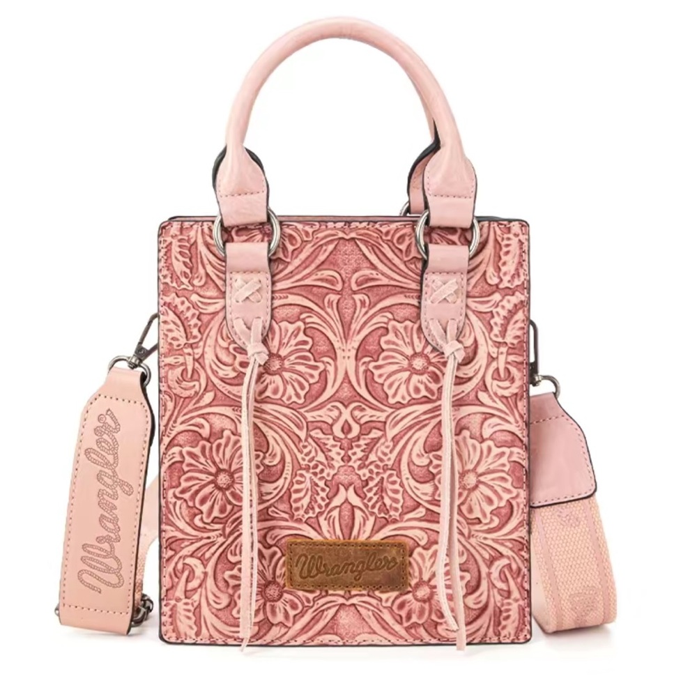 Wrangler Floral Embossed Mini Tote